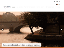 Tablet Screenshot of bienvenue-a-paris.com